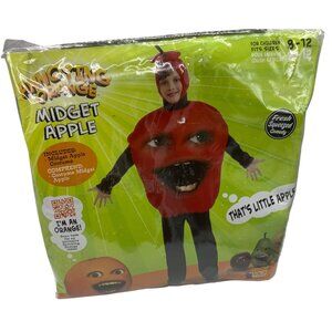 Annoying Orange Midget Apple Costume For Children Size 8-12 Red NEW